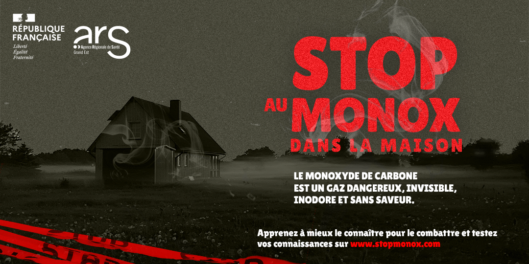 Affiche de prévention de la campagne "Stop au monox"